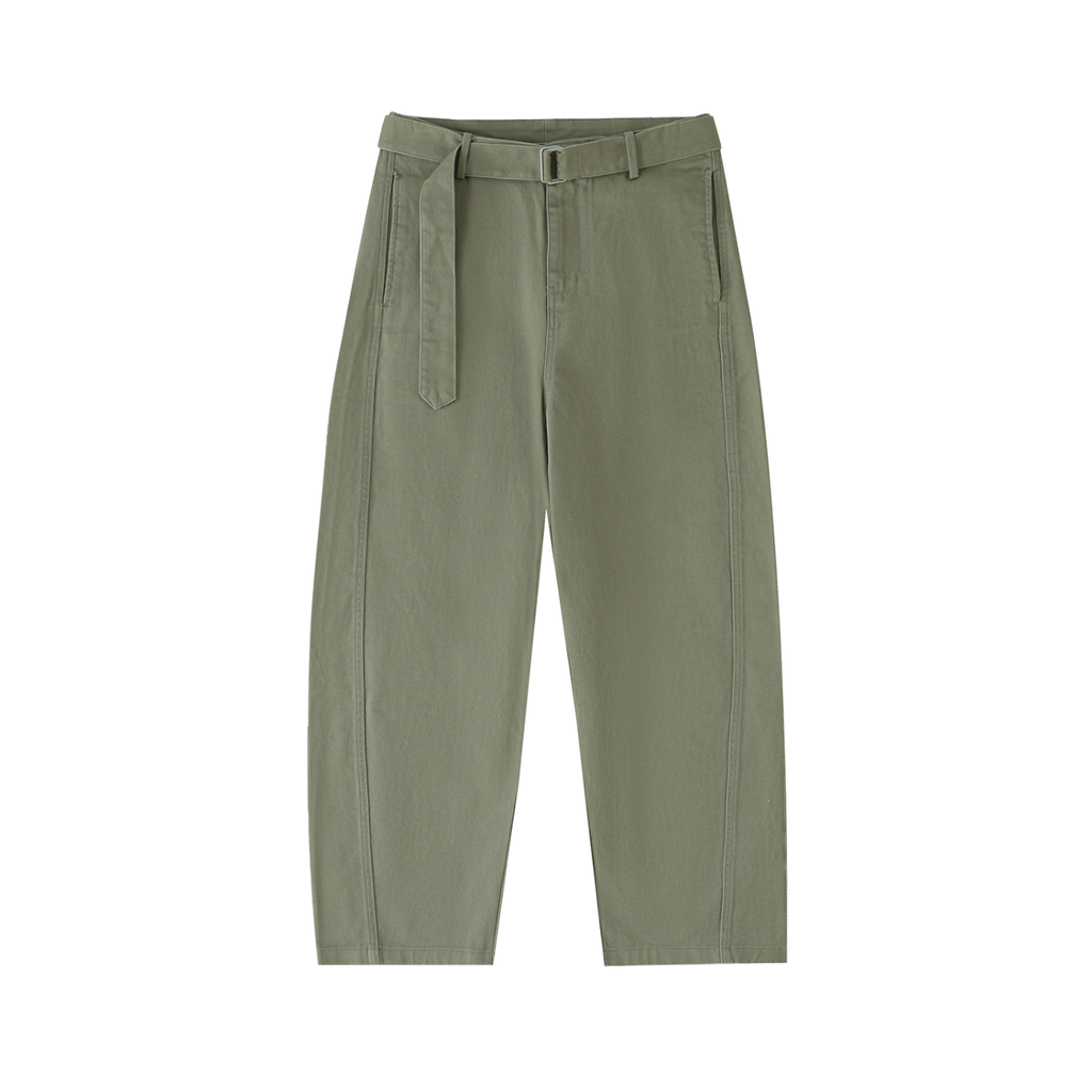 Barrel-leg Chino Pants